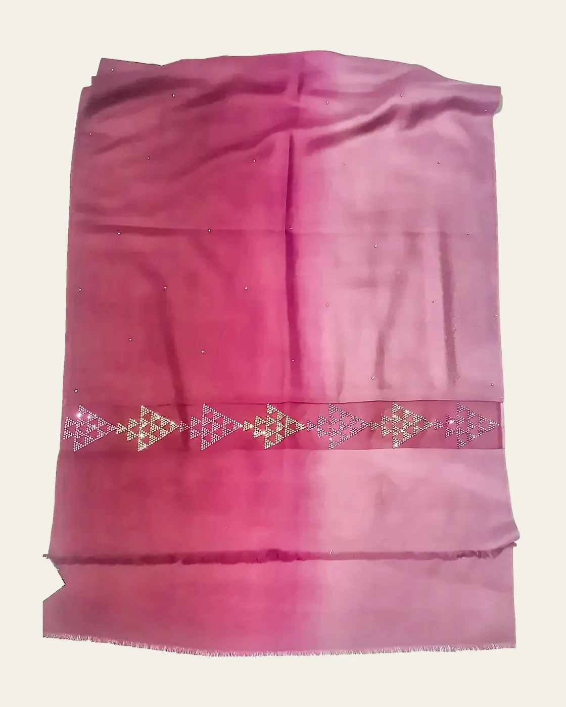 Pink ombre stole from the Leh Pashmina archive