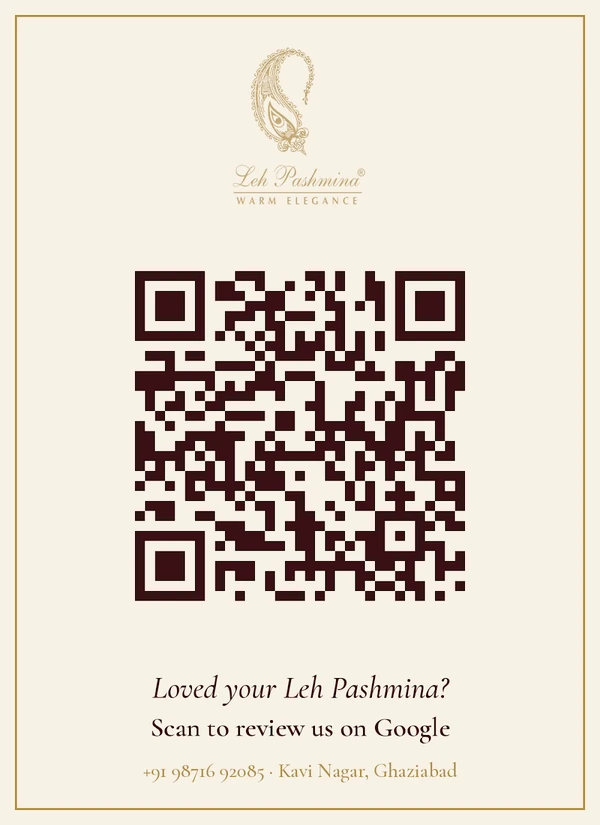 QR code: scan to review Leh Pashmina on Google